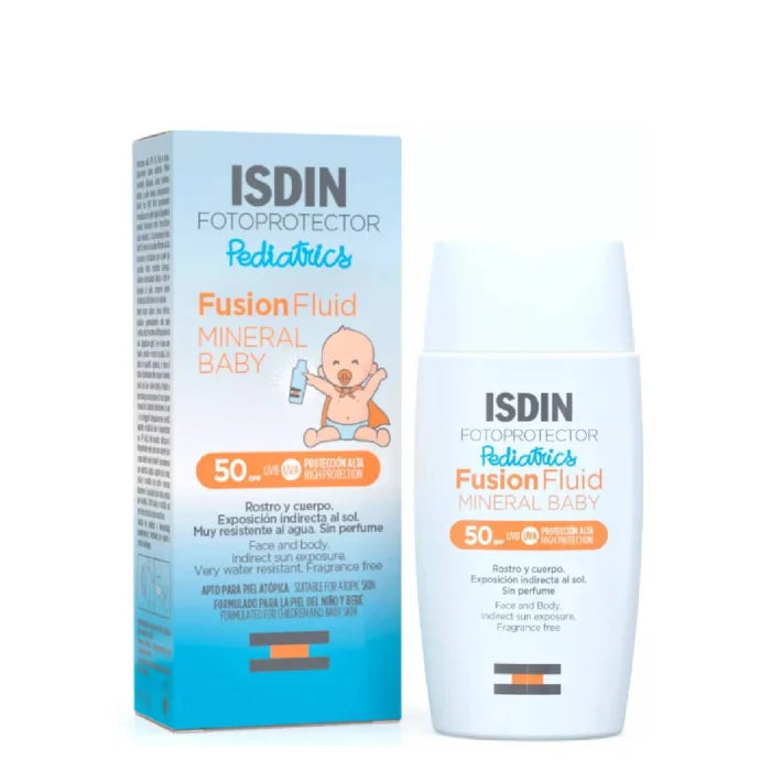 Isdin Fotoprotector Fusion Fluid Mineral Baby Pediatrics FPS 50 Fluido Solar 50ml