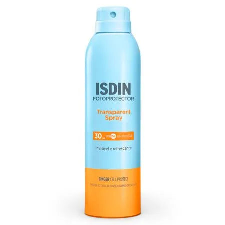 Protetor Solar Corporal Isdin Spray FPS 30 250ml Transparente